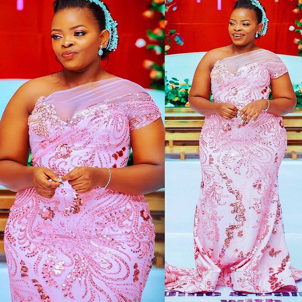 2022 plus size arabic aso ebi pink mermaid sparkly prom dresses sequined lace evening formal party second reception birthday engagmement gow, Black
2022 plus size arabic aso ebi pink mermaid sparkly prom dresses sequined lace evening formal party second reception birthday engagmement gow, Black