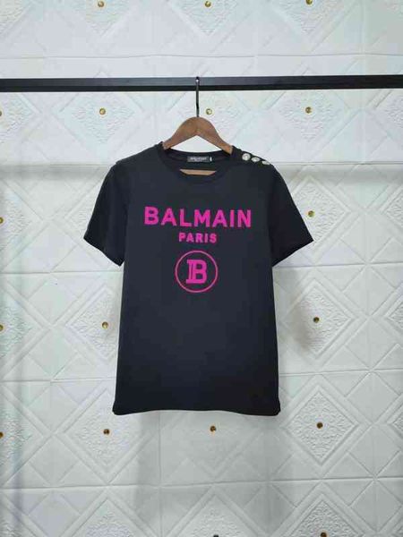 women's t-shirt in spring and summer, same balman flocked letter cotton short sleeve t-shirt for lovers mij7, White
women's t-shirt in spring and summer, same balman flocked letter cotton short sleeve t-shirt for lovers mij7, White