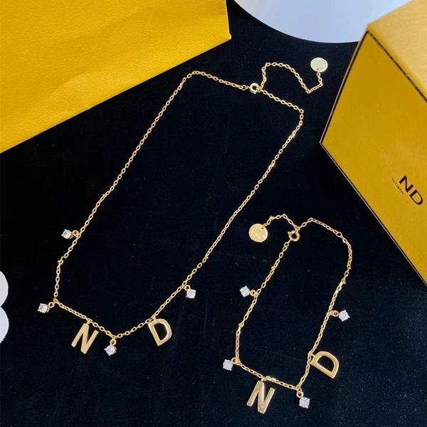 luxury fashion ladies designer necklace bracelet letters with diamond necklace bracelet holiday gift, Silver
luxury fashion ladies designer necklace bracelet letters with diamond necklace bracelet holiday gift, Silver