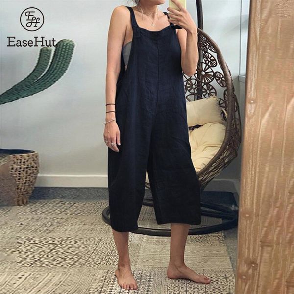 vintage casual summer romper overalls for women sleeveless wide legs rompers womens jumpsuit plus size jumpsuits, Black;white
vintage casual summer romper overalls for women sleeveless wide legs rompers womens jumpsuit plus size jumpsuits, Black;white
