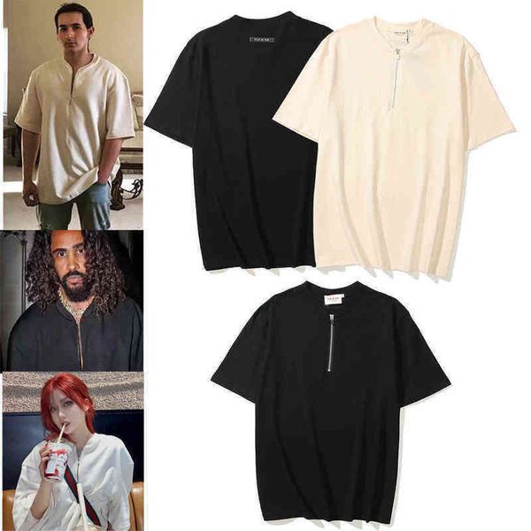 fashion brand essential fog season 6 half zipper short sleeve t shirts men women loose bottomed shirt tracksuits lovers wear gym tide advanc, White;black
fashion brand essential fog season 6 half zipper short sleeve t shirts men women loose bottomed shirt tracksuits lovers wear gym tide advanc, White;black