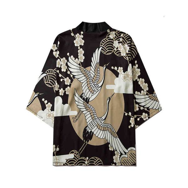 men's casual shirts ss summer chinese style 3d double flying crane printed seven sleeve taoist robe couple casual sunscreen shirt g3gh, White;black
men's casual shirts ss summer chinese style 3d double flying crane printed seven sleeve taoist robe couple casual sunscreen shirt g3gh, White;black