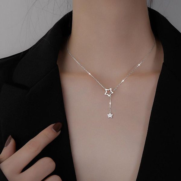 pendant necklaces exquisite silver plated gold pentagram necklace shiny zircon star clavicle chain for women's fashion jewelrypendant
pendant necklaces exquisite silver plated gold pentagram necklace shiny zircon star clavicle chain for women's fashion jewelrypendant