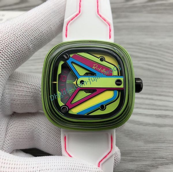 75day joint rocketbyz trend automatic mechanical watch miyota fluorescent waterproof 30m rubber m3 03, Slivery;brown
75day joint rocketbyz trend automatic mechanical watch miyota fluorescent waterproof 30m rubber m3 03, Slivery;brown