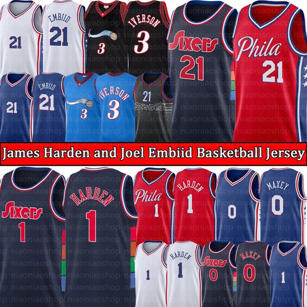 joel 21 embiid james 1 harden tyrese 0 maxey basketball jersey''philadelphia''76ers''jersey''allen 3, Black;red
joel 21 embiid james 1 harden tyrese 0 maxey basketball jersey''philadelphia''76ers''jersey''allen 3, Black;red