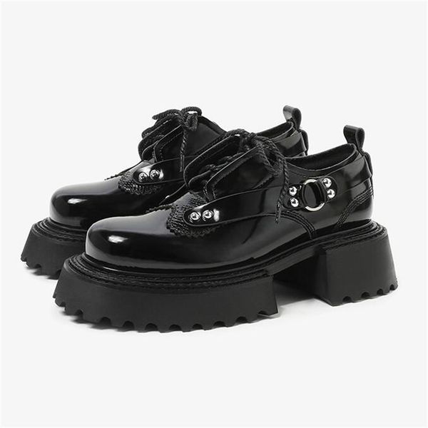 fashion dress shoes women chunky heel shoe black mans oxford shoe 2022