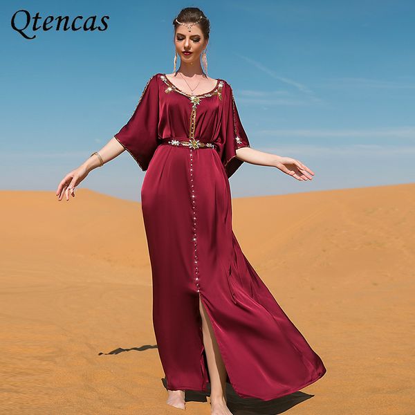 eid satin abaya dubai muslim dress abayas for women turkish party dresses islam off shoulder diamonds caftan marocain de soiree, Red
eid satin abaya dubai muslim dress abayas for women turkish party dresses islam off shoulder diamonds caftan marocain de soiree, Red
