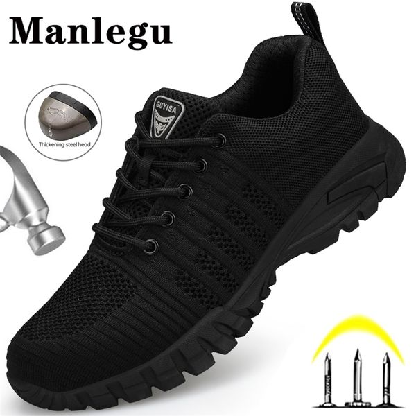 antislip safety shoes men women steel toe boots indestructible work shoes boots antipuncture breathable work sneakers footwear 220809, Black
antislip safety shoes men women steel toe boots indestructible work shoes boots antipuncture breathable work sneakers footwear 220809, Black