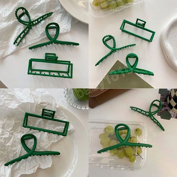 green style frosted simple hair claw clamps fashion women metal color large hair clip hairwear lady hair accessory, Slivery;white
green style frosted simple hair claw clamps fashion women metal color large hair clip hairwear lady hair accessory, Slivery;white