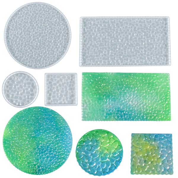 cobble stone grain coaster molds silicone resin mold large circle rectangle shape textured mat for jewelry making home decor
cobble stone grain coaster molds silicone resin mold large circle rectangle shape textured mat for jewelry making home decor