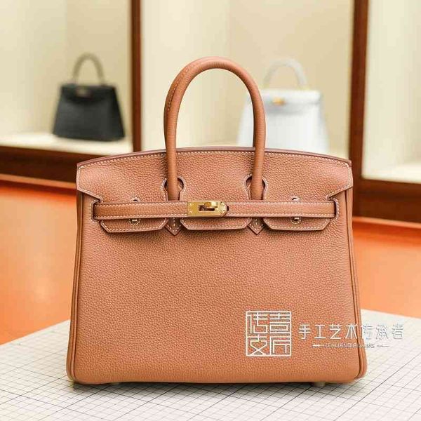 handbag herme birkins togo leather litchi grain cowhide bag bags women's pure manual wax thread sewing real leather golden brown gold b
handbag herme birkins togo leather litchi grain cowhide bag bags women's pure manual wax thread sewing real leather golden brown gold b