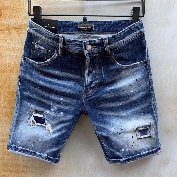 d2 jeans men jeans mens luxury designerjeans skinny ripped cool guy causal hole denim fashion brand fit jeans men ahb dsquareds dsq2s dsqs g, Blue