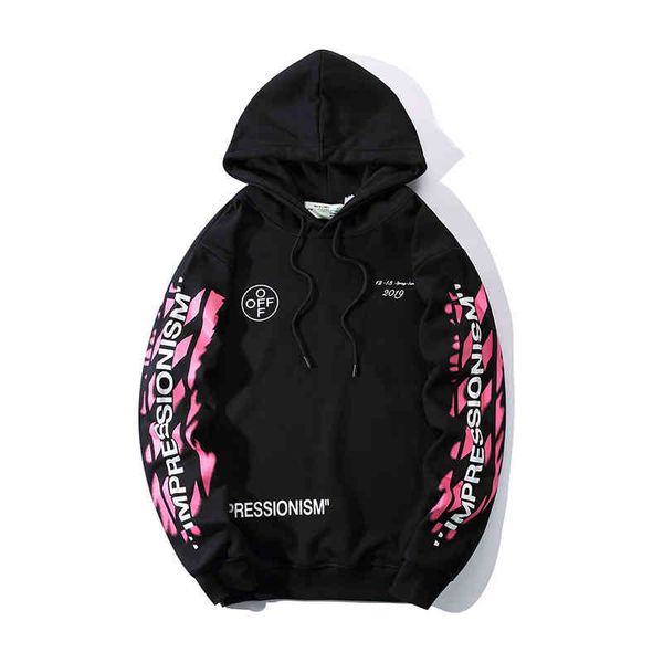 off style white ow99 pink arrow printed round neck cotton men's and women's sweater, Black
off style white ow99 pink arrow printed round neck cotton men's and women's sweater, Black