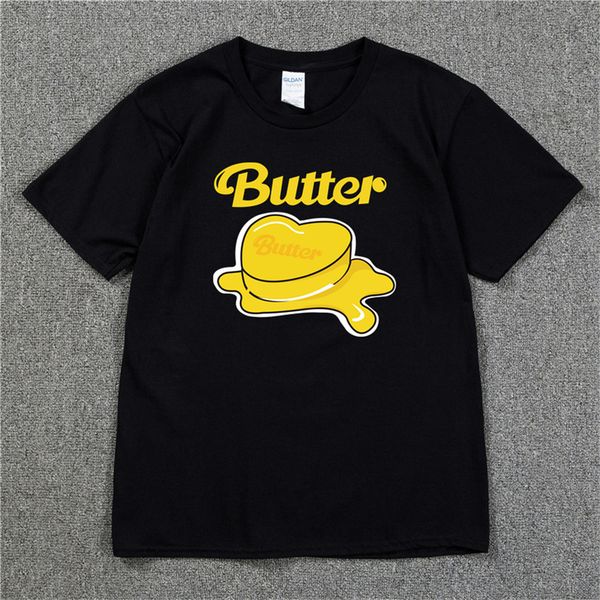 album butter t shirt men short sleeve women harajuku hip hop cute oversized clothes 220608, White;black
album butter t shirt men short sleeve women harajuku hip hop cute oversized clothes 220608, White;black