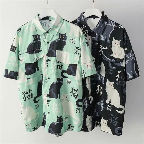 summer mens hawaiian shirt 3d animal black cat printed short lapel sleeve big size hawaii men beach floral shirts 220614, White;black
summer mens hawaiian shirt 3d animal black cat printed short lapel sleeve big size hawaii men beach floral shirts 220614, White;black