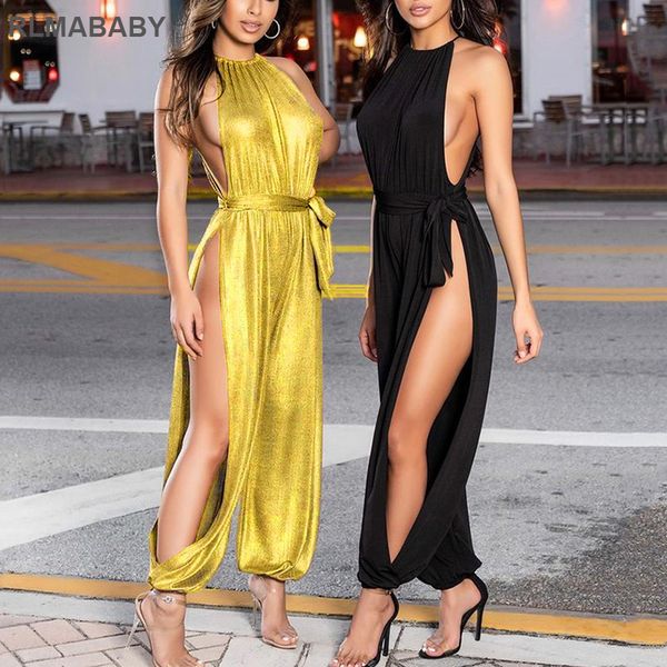 night club women splits jumpsuit slim o neck sleeveless backless lace up rompers fashion high street summer female jumpsuit, Black;white
night club women splits jumpsuit slim o neck sleeveless backless lace up rompers fashion high street summer female jumpsuit, Black;white