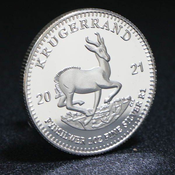 10pcs non magnetic craft 2021 south africa 1oz silver krugerrand coin africa animal replica commemorative coins
10pcs non magnetic craft 2021 south africa 1oz silver krugerrand coin africa animal replica commemorative coins