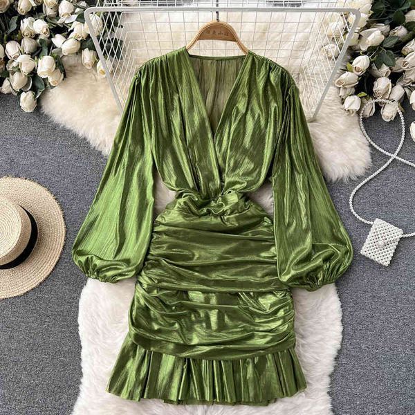 casual dresses 2022 spring french mermaid v-neck silver bright silk slim fit bubble sleeve dress annual meeting h65v, Black;gray
casual dresses 2022 spring french mermaid v-neck silver bright silk slim fit bubble sleeve dress annual meeting h65v, Black;gray