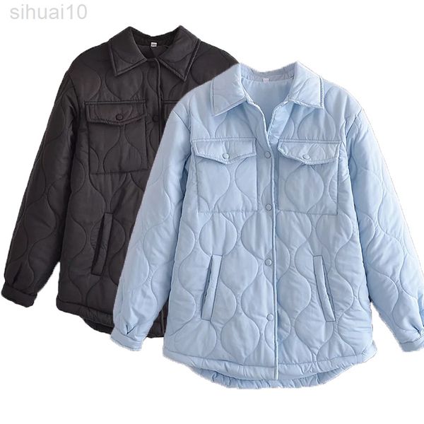 winter women's shirt jacket parkas coat warm outwear female long sleeve pocket coat solid pocket fashion woman jacket l220730, Black
winter women's shirt jacket parkas coat warm outwear female long sleeve pocket coat solid pocket fashion woman jacket l220730, Black