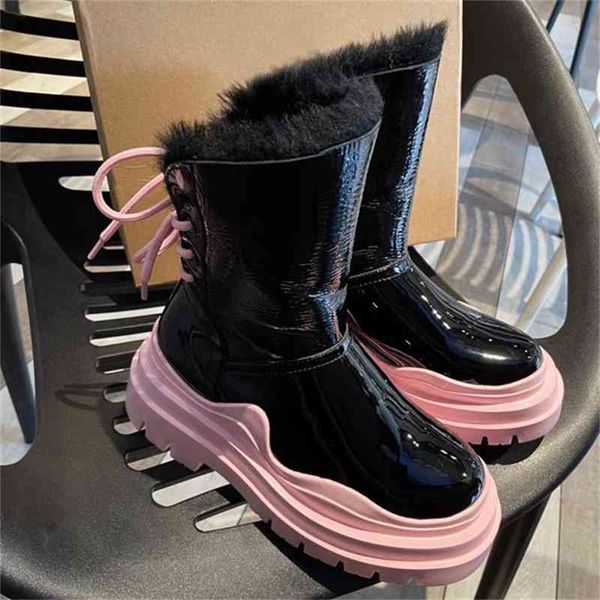 boots fur integrated snow boots women's winter middle tube cowhide wool women's shoes with plush cold resistant northeast cotton, Black
boots fur integrated snow boots women's winter middle tube cowhide wool women's shoes with plush cold resistant northeast cotton, Black