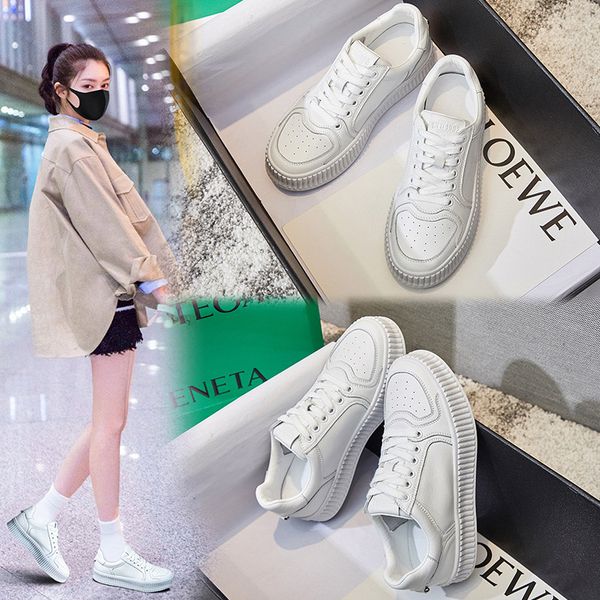 new genuine leather women platform sneakers spring casual little white shoes ladies sports vulcanized shoes thick sole, Black;yellow
new genuine leather women platform sneakers spring casual little white shoes ladies sports vulcanized shoes thick sole, Black;yellow