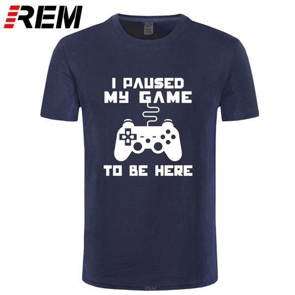 i paused my game to be here men t-shirt funny video gamer gaming player humor joke t shirts letter print 220420, White;black
i paused my game to be here men t-shirt funny video gamer gaming player humor joke t shirts letter print 220420, White;black