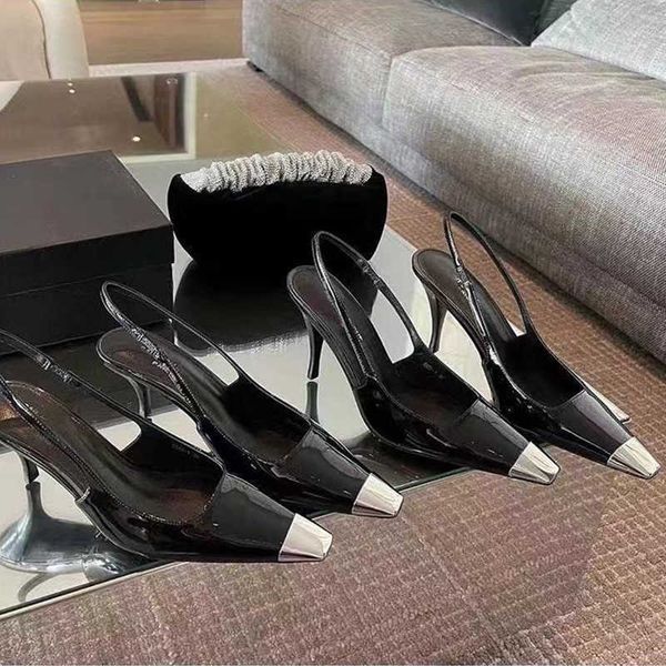 classic paris sandals brand women's pumps crystal luxury sling heel bride summer comfortable triangle high heels party wedding shoes, Black
classic paris sandals brand women's pumps crystal luxury sling heel bride summer comfortable triangle high heels party wedding shoes, Black