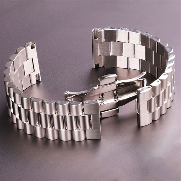 stainless steel watchbands bracelet women men silver solid metal watch strap 16mm 18mm 20mm 21mm 22mm accessories 220624, Black;brown
stainless steel watchbands bracelet women men silver solid metal watch strap 16mm 18mm 20mm 21mm 22mm accessories 220624, Black;brown
