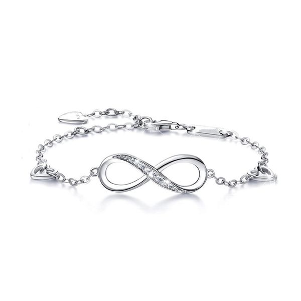 s925 silver 8-character charm bracelet fashion symbol inlaid with zircon, Golden;silver
s925 silver 8-character charm bracelet fashion symbol inlaid with zircon, Golden;silver