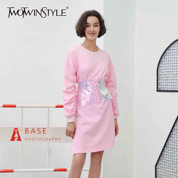 loose spring pink dress for women o neck long sleeve casual solid dresses female fashion clothing 210423, Black;gray
loose spring pink dress for women o neck long sleeve casual solid dresses female fashion clothing 210423, Black;gray