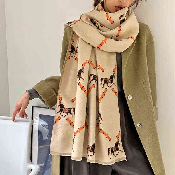 2022 winter scarf fashion women's warm cashmere shawl double-sided dual-purpose lady thick foulard female bandana blanket y220812, Blue;gray
2022 winter scarf fashion women's warm cashmere shawl double-sided dual-purpose lady thick foulard female bandana blanket y220812, Blue;gray
