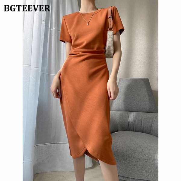 casual o-neck women midi dress 2021 summer short sleeve ruched waist female dress elegant irregular ladies vestidos, Black;gray
casual o-neck women midi dress 2021 summer short sleeve ruched waist female dress elegant irregular ladies vestidos, Black;gray
