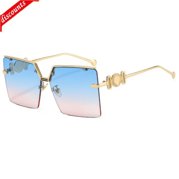 men's women's fashion trend brand sunglasses wholesale personalized metal large frame concave shape, White;black
men's women's fashion trend brand sunglasses wholesale personalized metal large frame concave shape, White;black