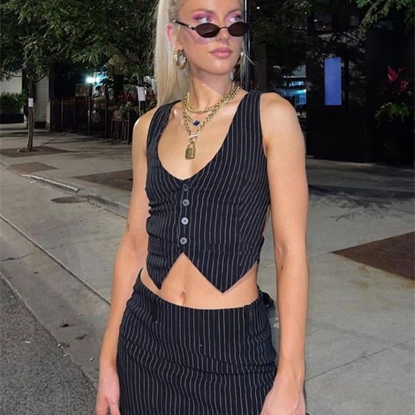 dulzura stripe print women 2 pieces irregular v neck vest mini skirt set streetwear fashion crop autumn winter clothes 220602, White
dulzura stripe print women 2 pieces irregular v neck vest mini skirt set streetwear fashion crop autumn winter clothes 220602, White