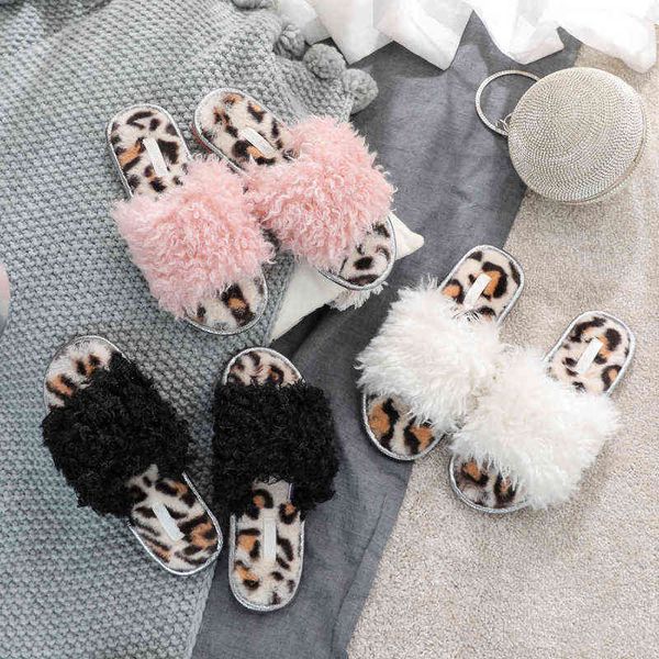 slippers slides autumn and winter new fashion opening plush slippers curly leopard pattern floor cotton home cattle tendon bottom 220806, Black
slippers slides autumn and winter new fashion opening plush slippers curly leopard pattern floor cotton home cattle tendon bottom 220806, Black