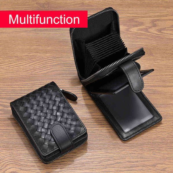 card holders nxy 100%sheepskin braided driving license male card package leather zipper women's wallet multi-function credit 220429, Brown;gray
card holders nxy 100%sheepskin braided driving license male card package leather zipper women's wallet multi-function credit 220429, Brown;gray
