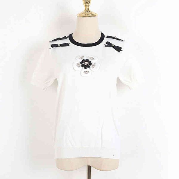 women's knits & tees three dimensional bow short sleeve sweater 2022 summer women's heavy industry nail bead diamond round neck pu, White
women's knits & tees three dimensional bow short sleeve sweater 2022 summer women's heavy industry nail bead diamond round neck pu, White