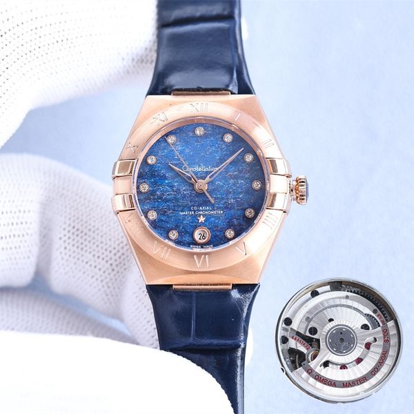 montre de luxe women watches 29mm 8700 automatic machine movement 316l fine steel cnc case leather strap diamond watch wristwatches, Slivery;brown
montre de luxe women watches 29mm 8700 automatic machine movement 316l fine steel cnc case leather strap diamond watch wristwatches, Slivery;brown
