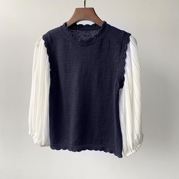 women's sweaters women linen stitching crocheted knitted sweater 2022 early autumn winter ladies three, White;black
women's sweaters women linen stitching crocheted knitted sweater 2022 early autumn winter ladies three, White;black