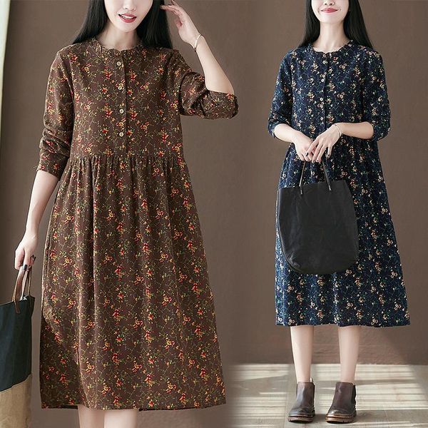 arrival long sleeve spring dress print floral cotton linen office lady work women casual autumn blouse, Black;gray
arrival long sleeve spring dress print floral cotton linen office lady work women casual autumn blouse, Black;gray