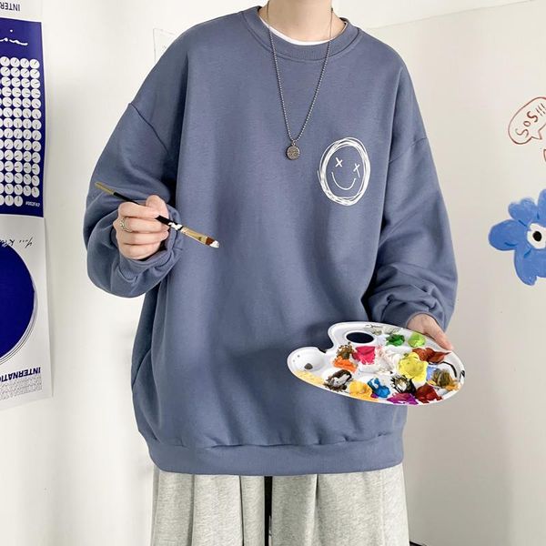 sweatpants male smiley print tee o-neck oversized basic hoodies harajuku streetwear hiphop mens clothing korean fashion, White;black
sweatpants male smiley print tee o-neck oversized basic hoodies harajuku streetwear hiphop mens clothing korean fashion, White;black