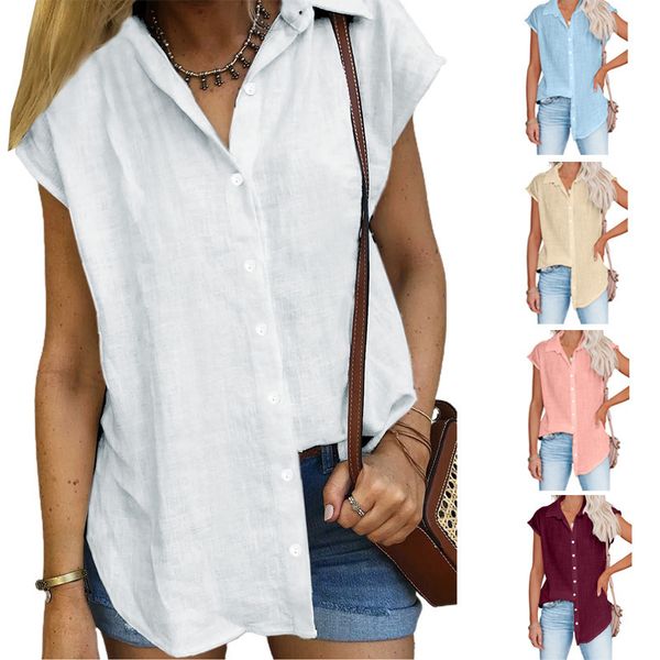 spring and summer fashionable casual women shirt loose turn-down collar women's shirts, White
spring and summer fashionable casual women shirt loose turn-down collar women's shirts, White