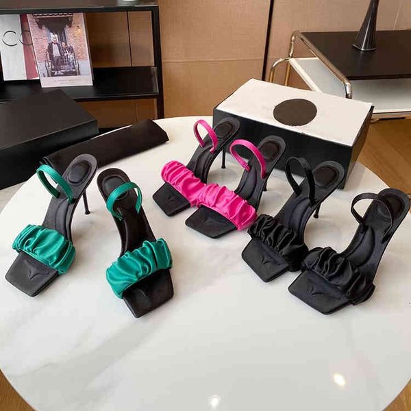 sliers gaoding spring and summer wrinkled colored silk sandals square head one-sided belt thin heel open toe high heels women's shoes, Black
sliers gaoding spring and summer wrinkled colored silk sandals square head one-sided belt thin heel open toe high heels women's shoes, Black