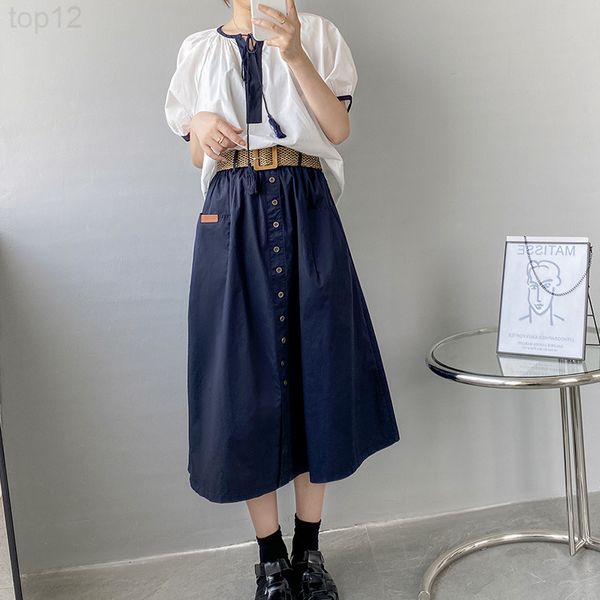 designer women's 2022 summer new style high waist slim loose medium length a-line skirt 10335 2022, White
designer women's 2022 summer new style high waist slim loose medium length a-line skirt 10335 2022, White