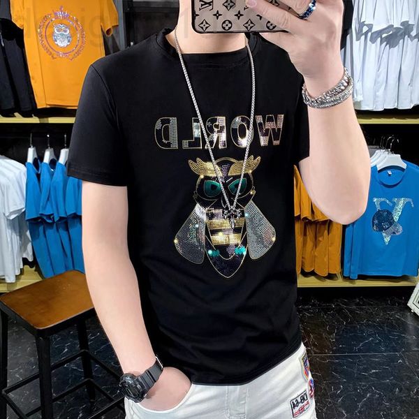 men's t-shirts designer summer thin short sleeve t-shirt men's fashion brand ins slim fit korean casual diamond printing trend ice, White;black
men's t-shirts designer summer thin short sleeve t-shirt men's fashion brand ins slim fit korean casual diamond printing trend ice, White;black
