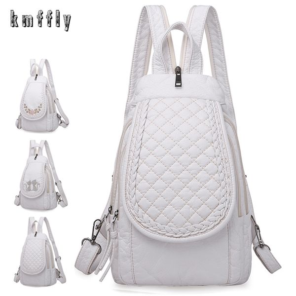 white women backpack female washed soft leather backpacks ladies sac a dos school bags for girls travel back pack rucksacks 220514
white women backpack female washed soft leather backpacks ladies sac a dos school bags for girls travel back pack rucksacks 220514