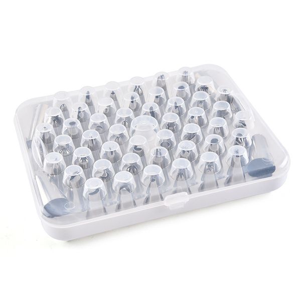 52 pcs seamless piping nozzle set 304 stainless steel cream tool 122146
52 pcs seamless piping nozzle set 304 stainless steel cream tool 122146
