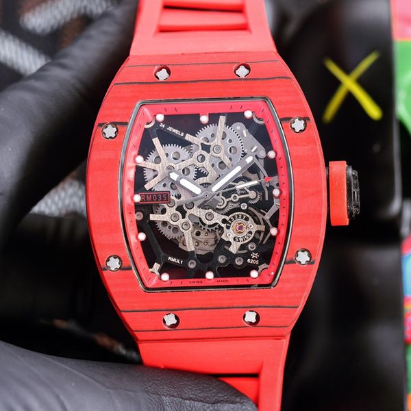 mens automatic watch 50*40mm dial red color carbon fibre cnc case sapphire waterproof japan mechanical movement man watches rm035, Slivery;brown
mens automatic watch 50*40mm dial red color carbon fibre cnc case sapphire waterproof japan mechanical movement man watches rm035, Slivery;brown