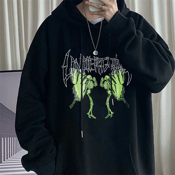streetwear butterfly skeleton pullover sweatshirt skulls print hiphop punk harajuku casual loose women hoodie ins 211008, Black
streetwear butterfly skeleton pullover sweatshirt skulls print hiphop punk harajuku casual loose women hoodie ins 211008, Black