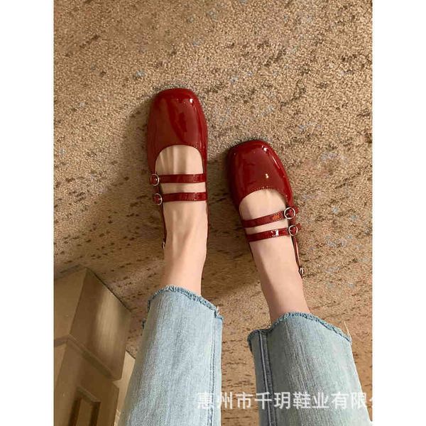 sandals french square head double buckle back empty sandals women's summer thick heel mary jane shoes leather single middle 8z4q, Black
sandals french square head double buckle back empty sandals women's summer thick heel mary jane shoes leather single middle 8z4q, Black